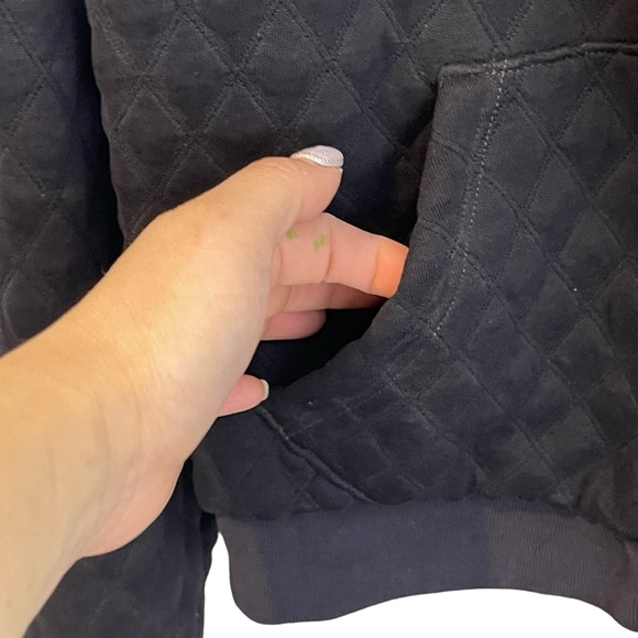 Free People Movement Hibernation Quilted Cropped Hoodie Jacket Size S Black - Picture 8 of 16